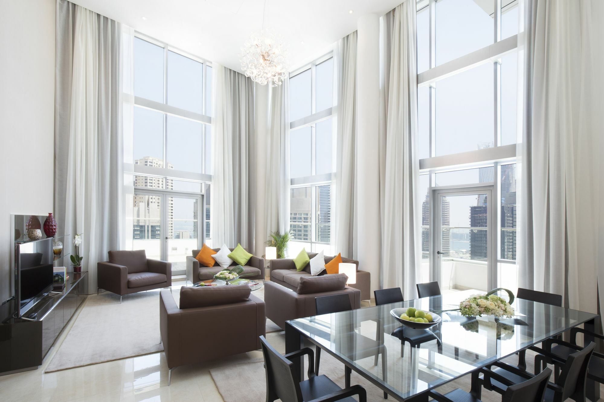 La Verda Suites And Villas Dubai Marina エクステリア 写真 A living room in a penthouse apartment